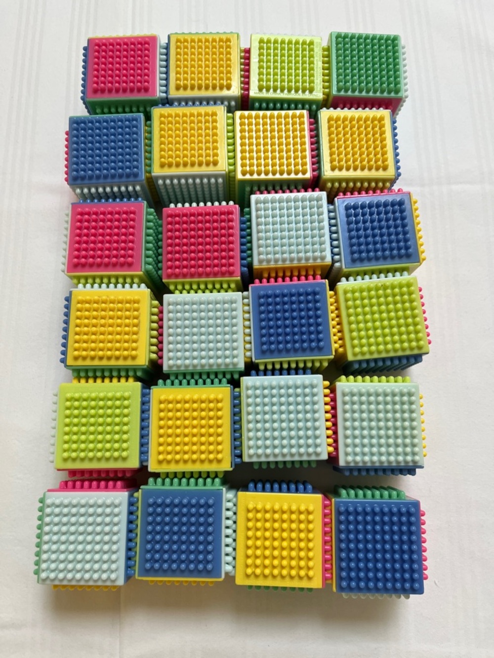 24 Sensory Building Blocks - Assorted Pastel Set